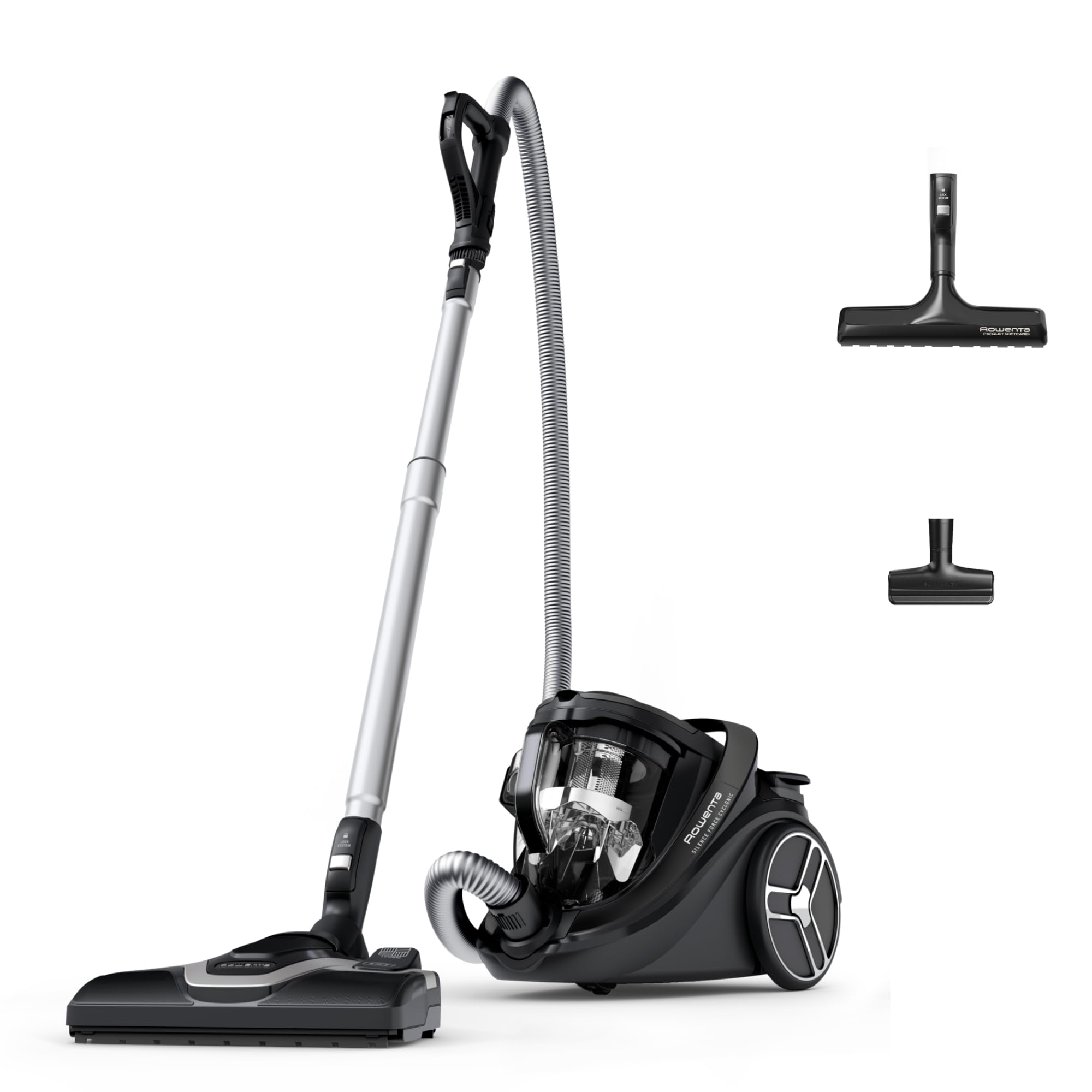 Rowenta Silence Force Cyclonic Effitech - Aspiradora sin bolsa silenciosa, 59 dB(A), tecnologÃa Effitech, bajo consumo energético, filtro HEPA, amplio radio de limpieza, fabricada en Francia, RO7935