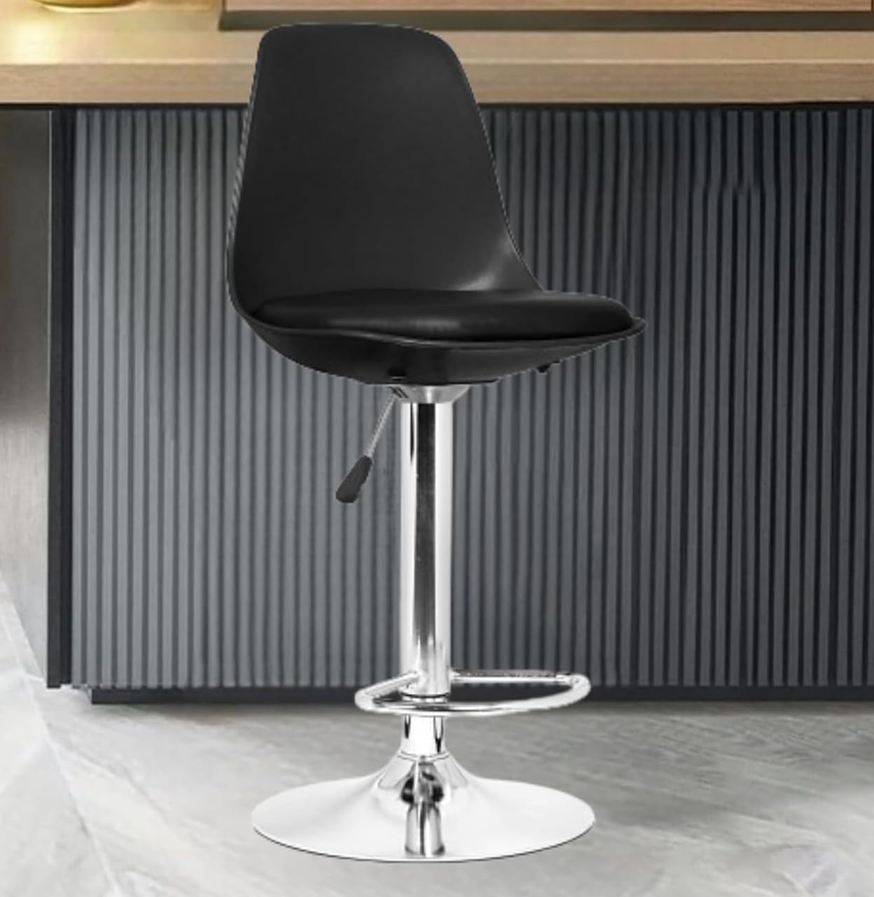 Da URBAN® Valure Height Adjustable & Revolving Bar Stool/Kitchen Chair Black (1 Pc)-image-47