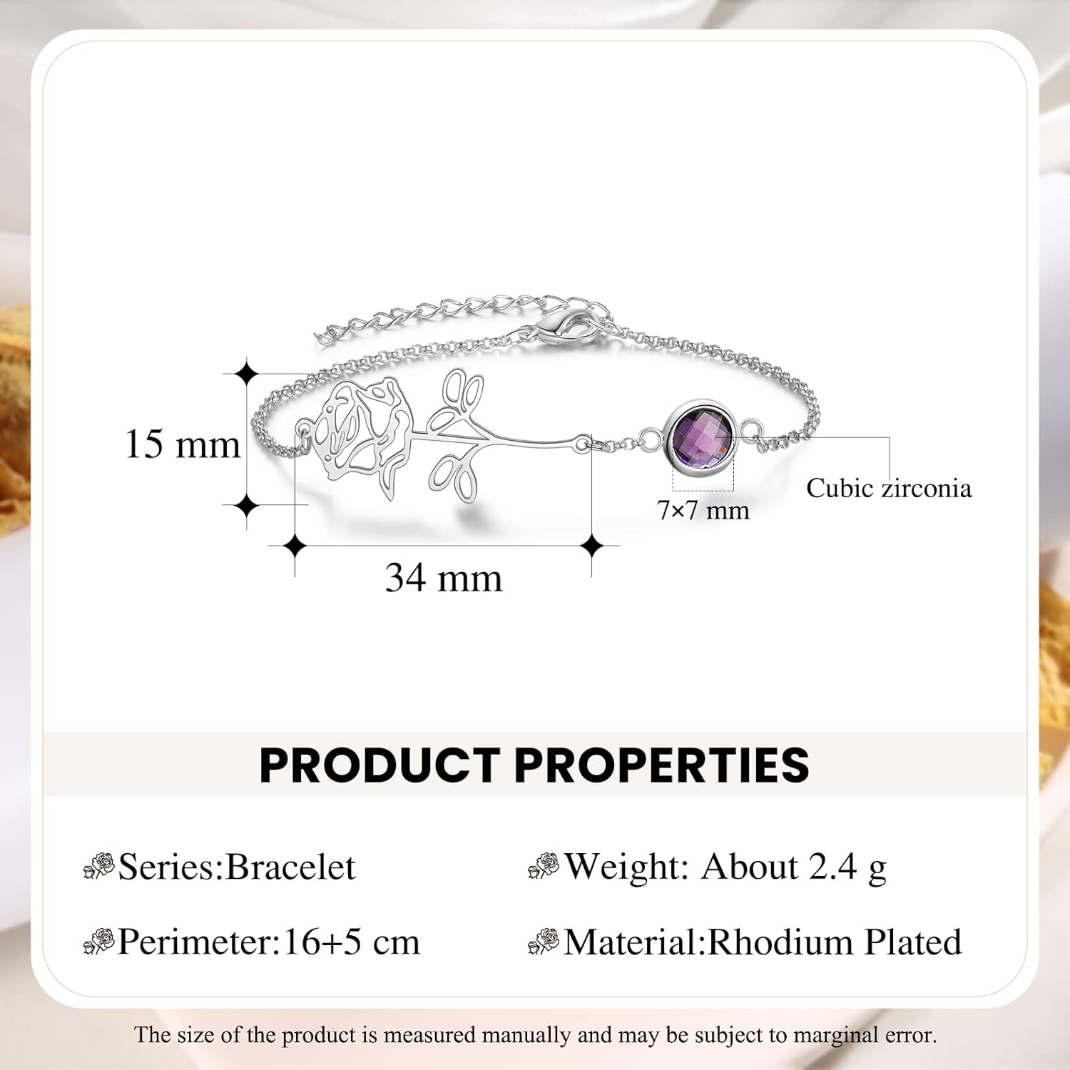 ALBERTBAND Personalized Birth Flower Ankle Bracelets for Women Custom Mother Bracelet Any Names Anklet Bracelet Link for Mother Women Jewelry for Mother Day Christmas