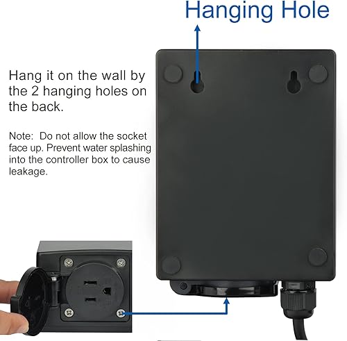 Miniatura 4 de Controlador de velocidad variable Water-Rebirth para bomba de fuente de cascada de estanque de jardín asíncrono