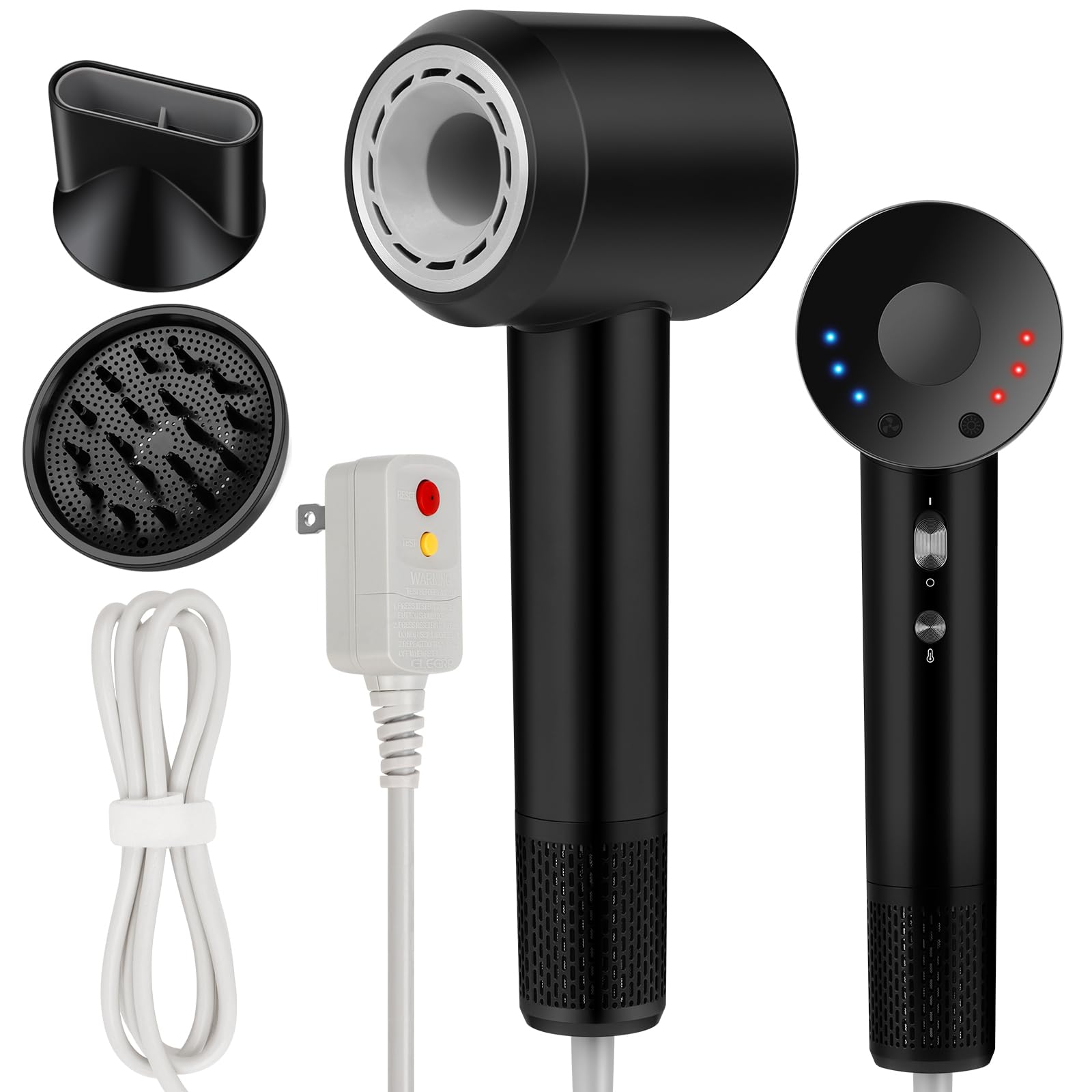 Fast Hair Dryer with Diffuser, Ionic Blow Dryer for Women
