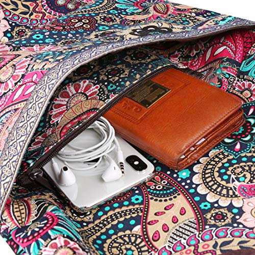 image for Soogus Yoga Mat Bag, Cotton Canvas Yoga Bags and Carriers for Women Sl