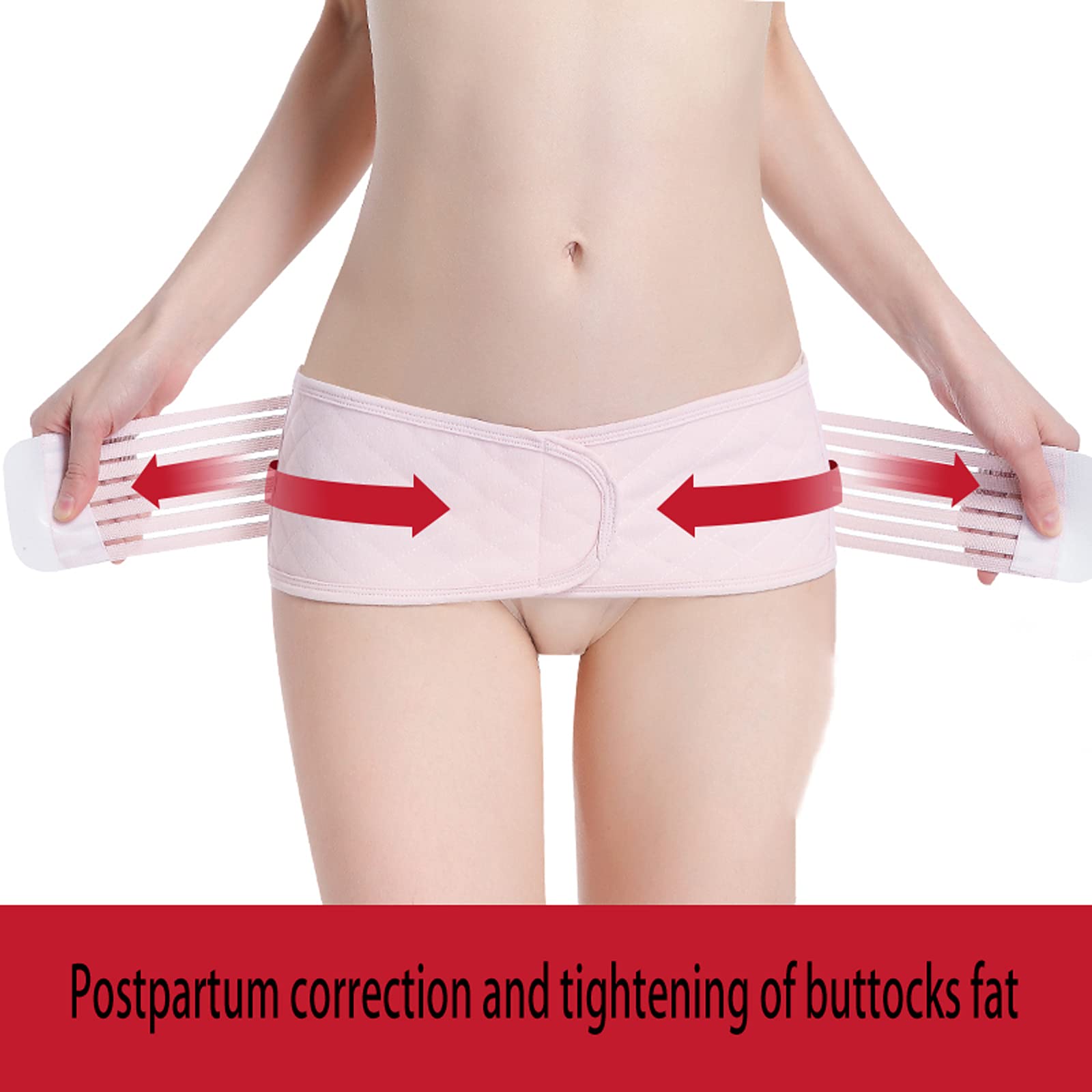 pas do korekcji miednicy hip up kobiety ergonomiczny wygodny i oddychający po porodzie brzuch talia trenażer podnośnik brzuch body shaper pasy, biały, xl