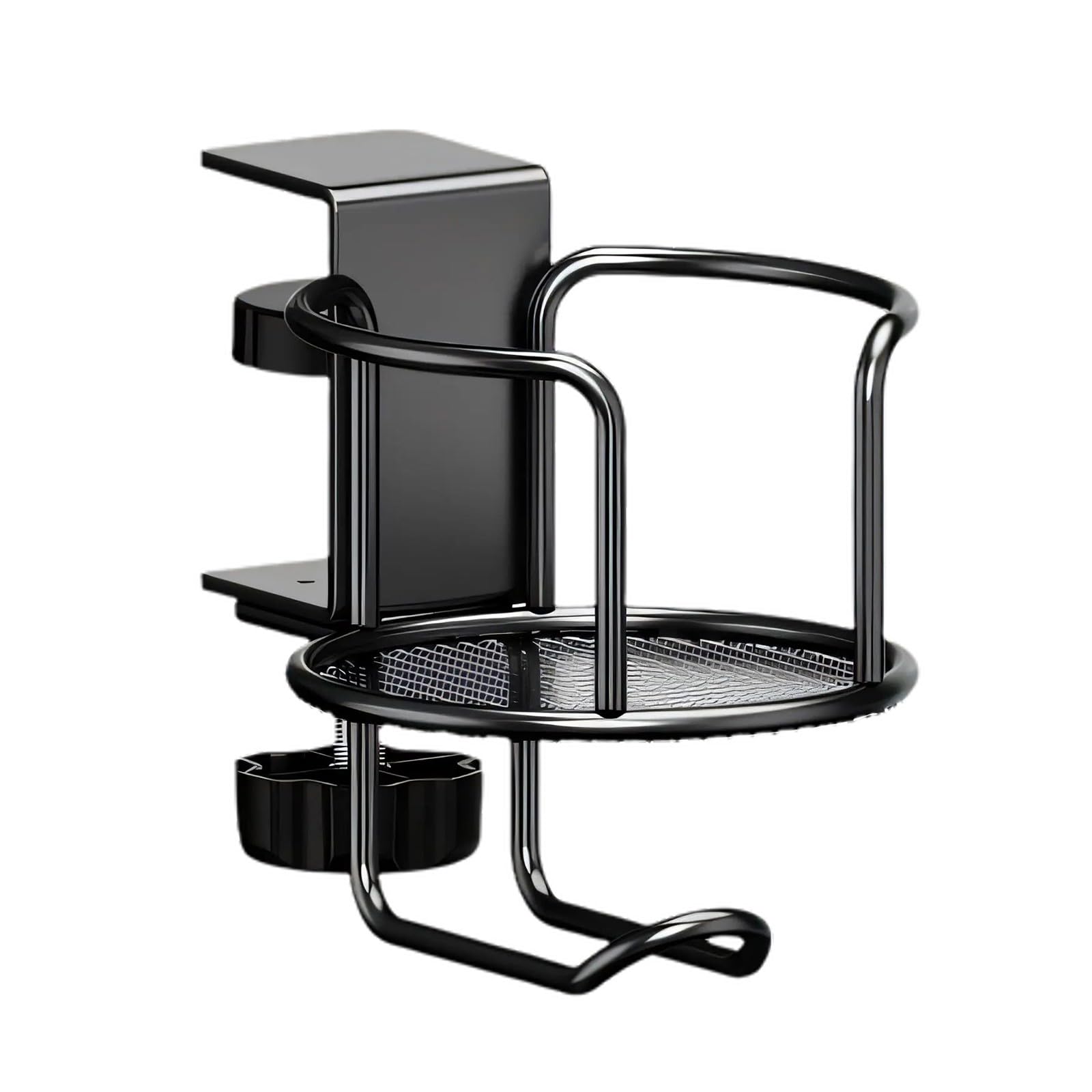 Kaeltsyn Space Saving 2 in 1 Tabletop Planner with Wide Opening Cup Cradle and Strong Hook for Workstation Needs Quick Install Desk Cart