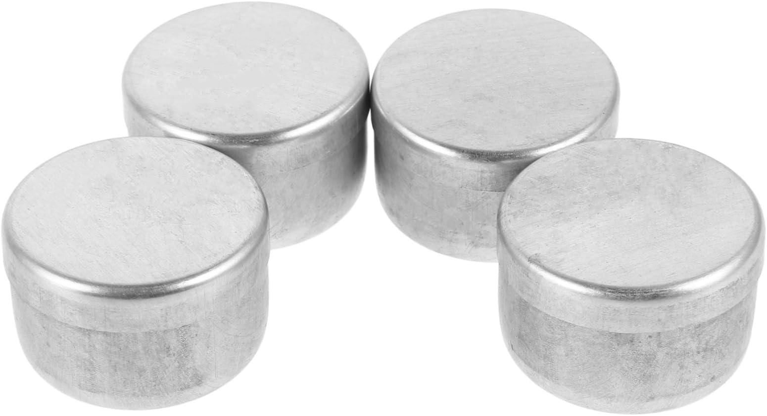 GANAZONO 4pcs Aluminum Sample Box Lids Soil Storage Containers Mini Containers for Lab Use