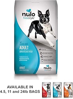 Nulo Adult Grain Free Dog Food: All Natural Dry Pet Food for Large and Small Breed Dogs, Lamb, Salmon, or Turkey Recipe - 4.5, 11, or 24 lb Bag - coolthings.us