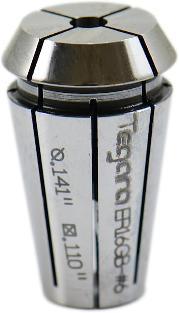 Tegara ER16 Rigid Tap Collet 1/8 5/32 3/16 7/32 1/4 5/16 7/16 1/2 3/8 New 202-7333202-73411 PC ![ 3/16" or #10 202-7335