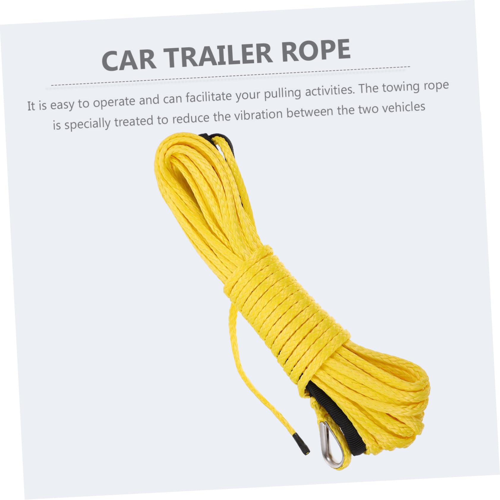Alipis 1pc Durable Car Towing Rope Winch Rope for Trucks Trailers Rvs Lightweight Compact Versatile Pulling for Easy Vehicle and Cargo Transport