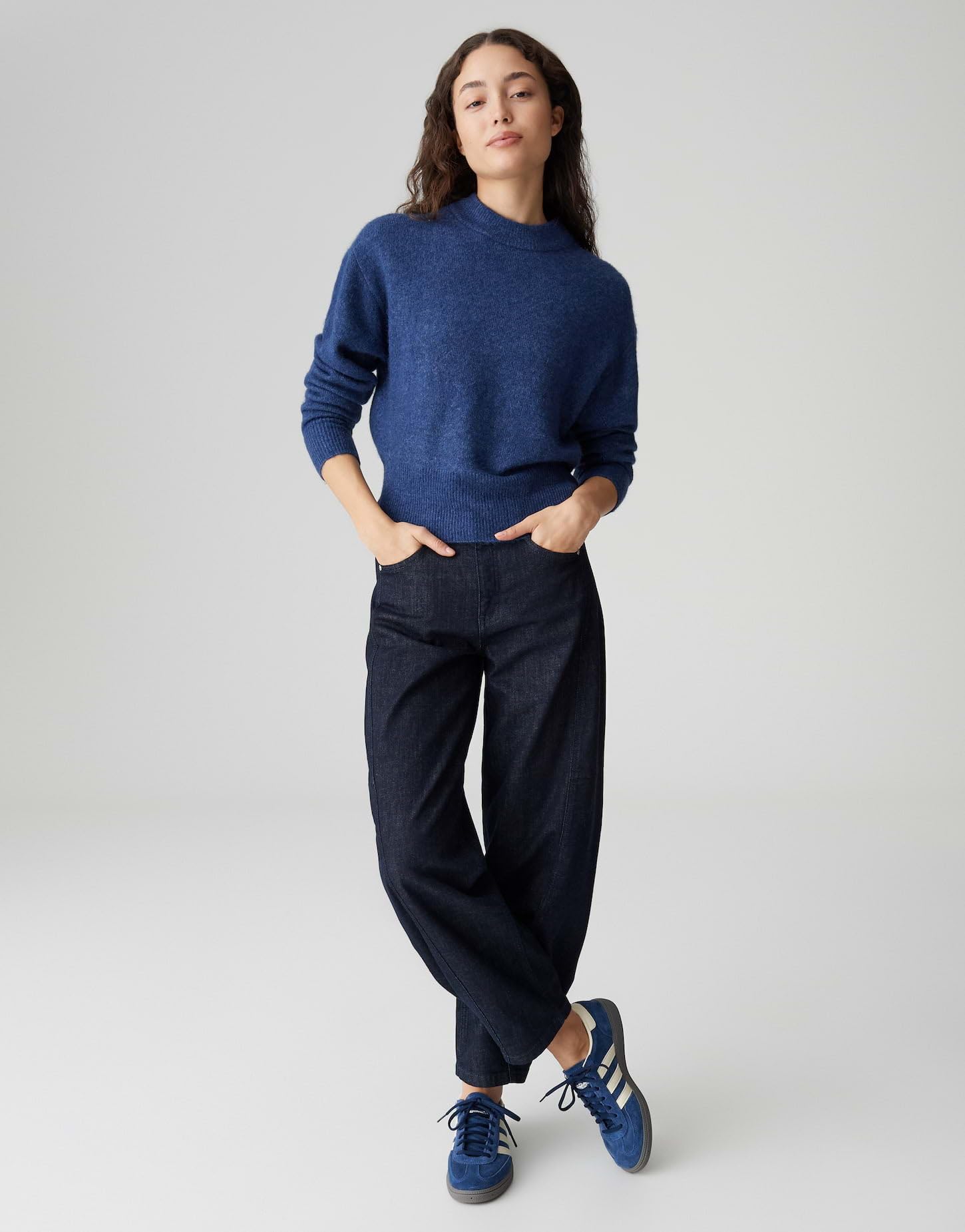 OPUS Damen Pullover | PITAN Regular Strickpullover in Mélange Optik