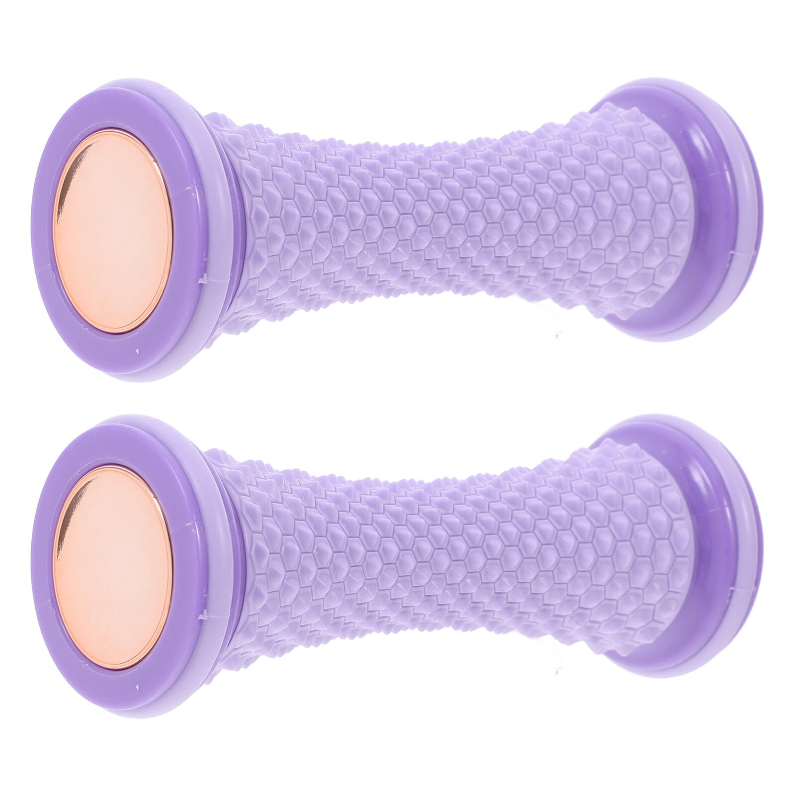 PLAFOPE 2 Stück Yoga Fußmassagegerät aus Tpr mit Rollen Manuelles Fußrollenmassagegerät für Fußsohlen und Fersen Tragbares Fußmuskel Rollgerät für Fußentspannung und Wellness zu Hause