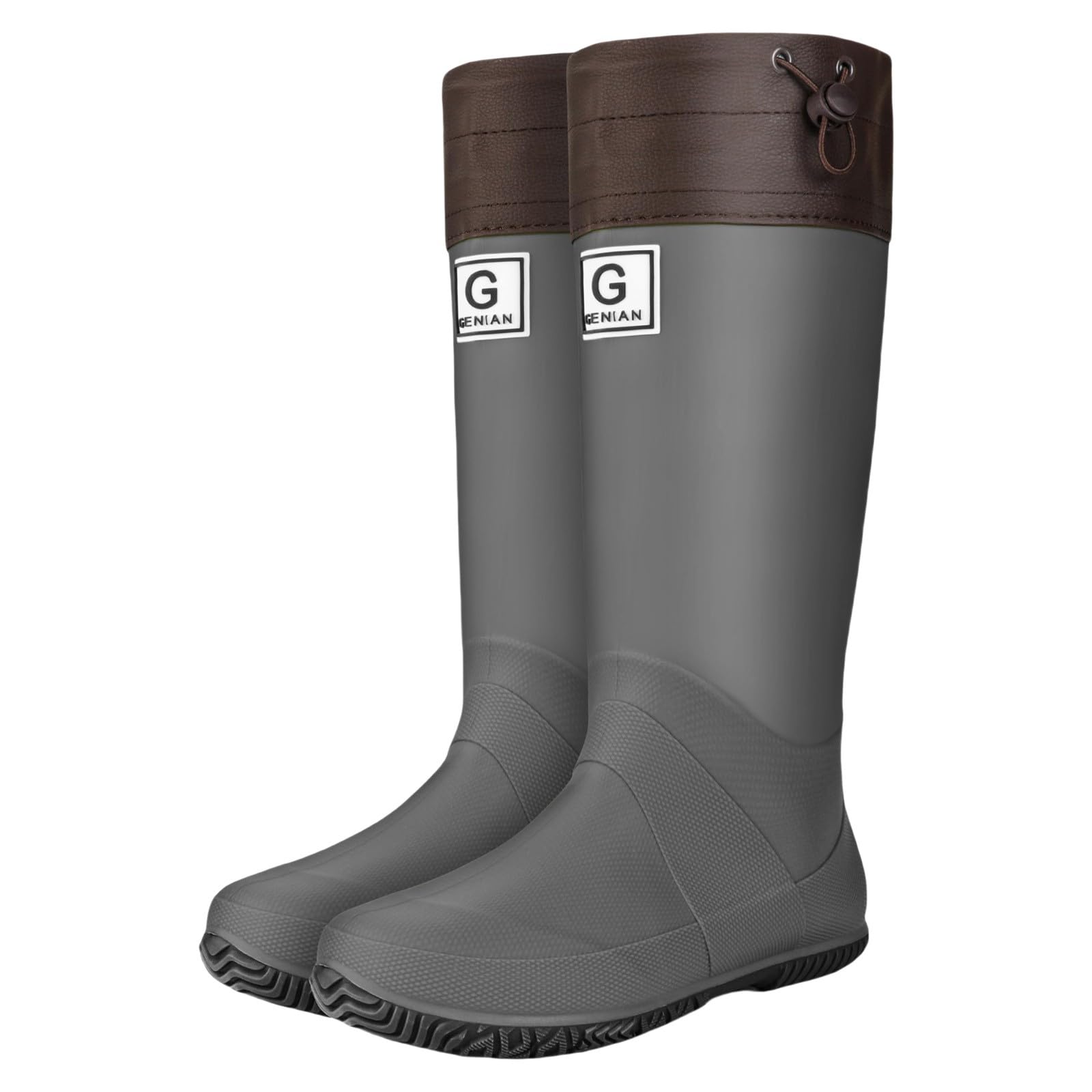 Stivali in gomma da uomo, alti fino alla metà, stivali da pioggia, impermeabili, scarpe da giardino, scarpe antiscivolo, stivaletti da sicurezza, stivaletti da giardino, stivaletti da lavoro, scarpe