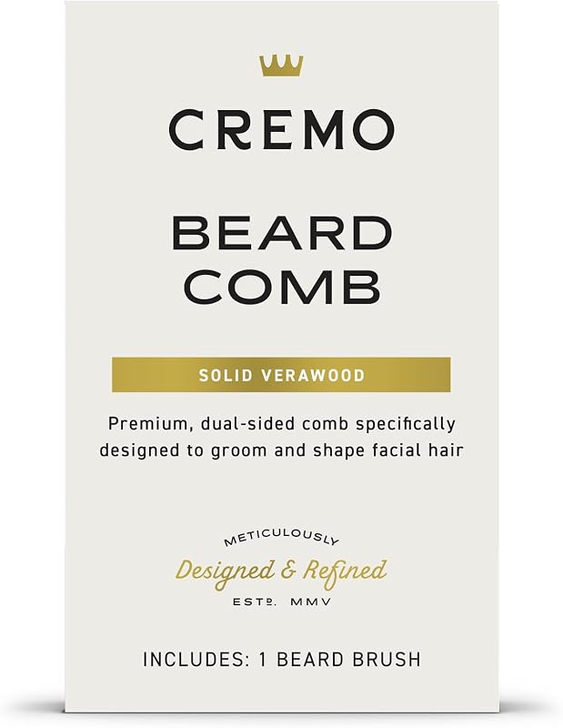 Beard Accessories, Dual-Sided Beard Comb Made from Verawood - Shape, Style And Groom Any Length Facial Hair