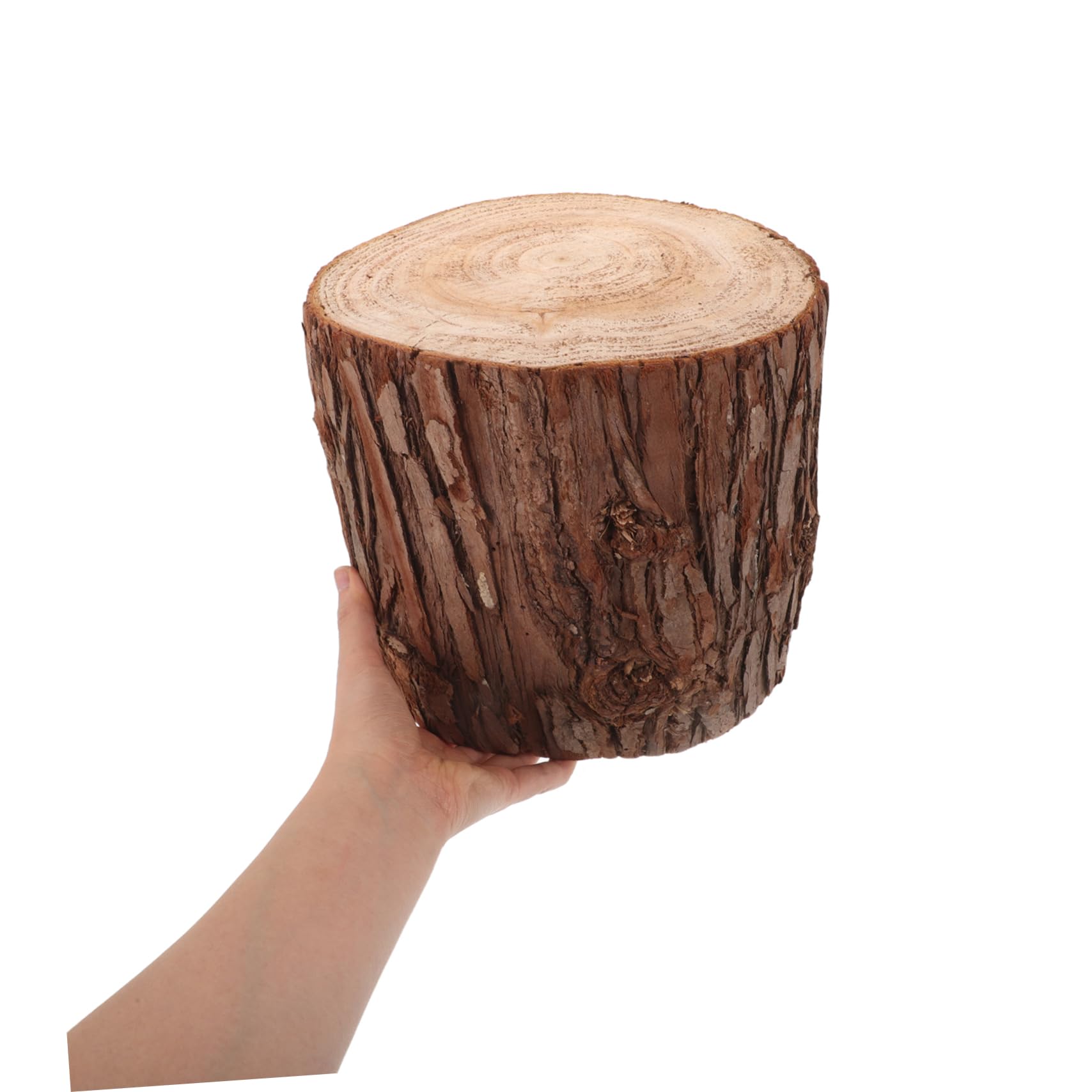 Mobestech Ceppo Di Legno Naturale Per Tavolino Da Caffè Base Espositiva Forma Di Tronco d Albero Supporto Per Decorazioni Fai Da Te e Eventi Speciali