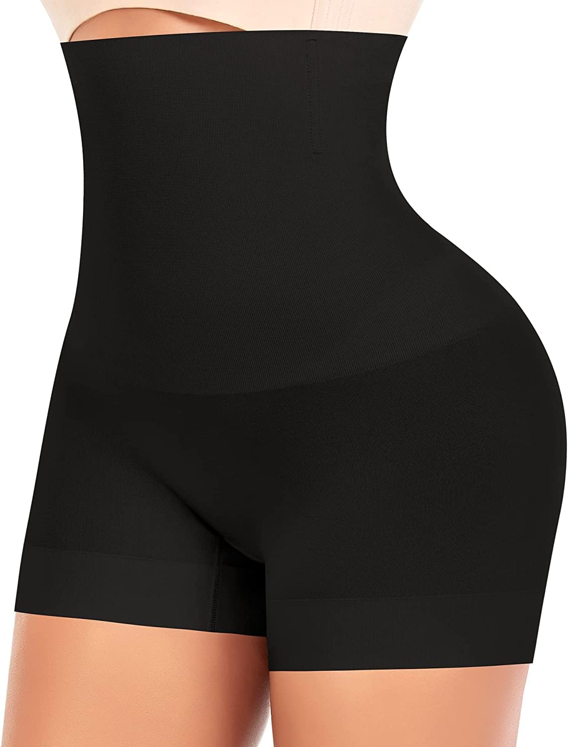 Women High Waist Tummy Tucker Shapewear Shorts | Seamless Butt Lifter Thigh Slimmer Body Shaper | Anti-Roll Tummy Control Brief for Saree, Lehenga & Bodycon Dress-image-28