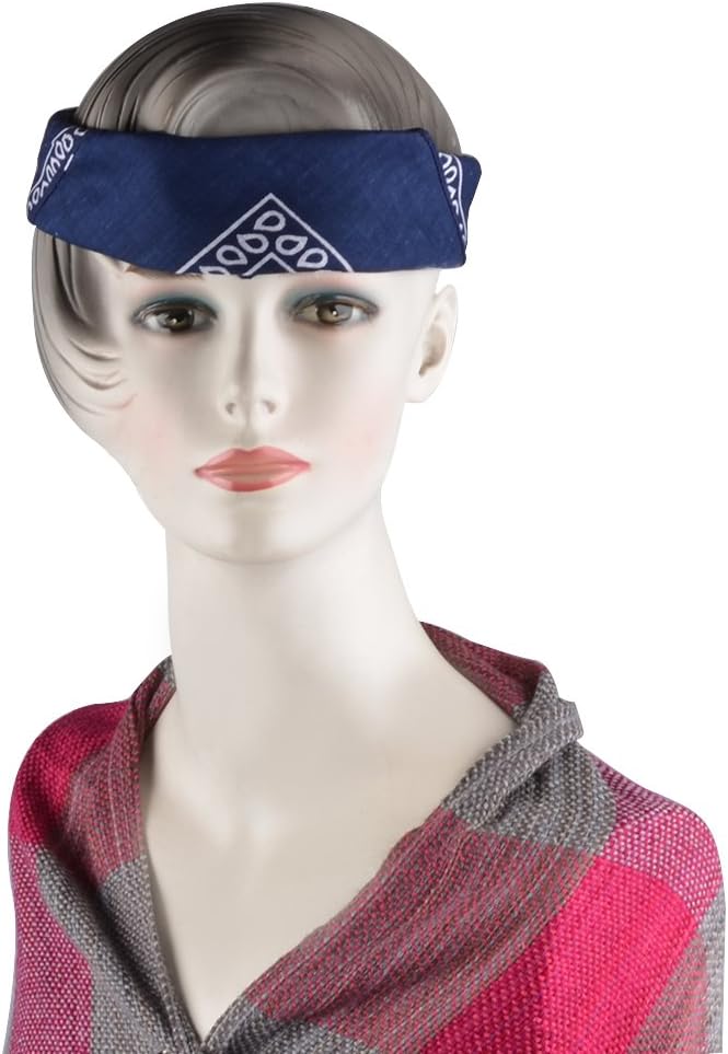 Alotpower Bandanas Set 100% Cotton Headbands Cowboy Bandana for Men and Women