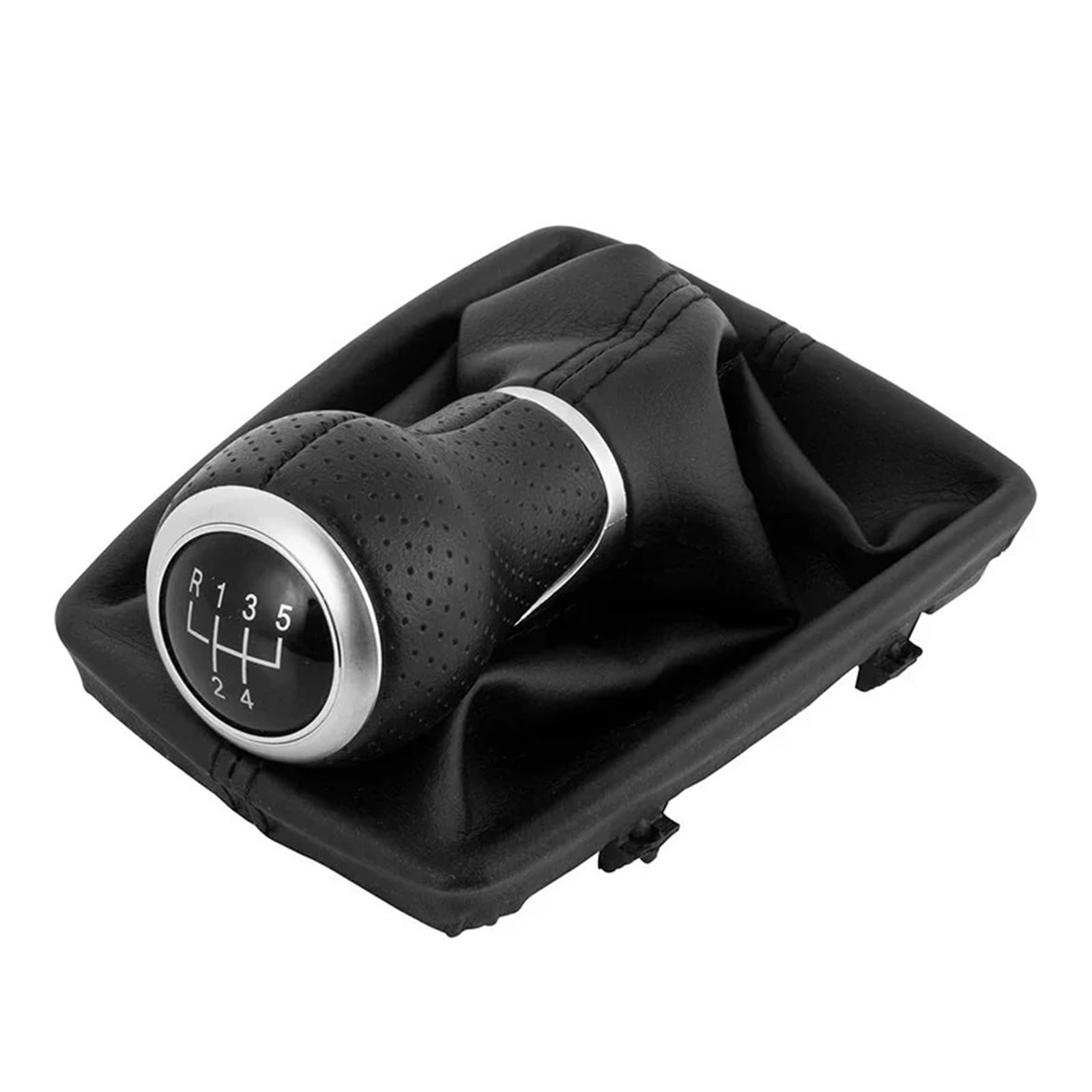 Jxewmtmc 5 Speed Black Line For A4 S4 8K For A5 8T For Q5 8R For S-Line 2007-2015 5/6 Speed Car Manual Gear Shift Knob Pu Leather Gaiter Boot Cover Gear Stick Shift Cover(5 Speed Black Line)