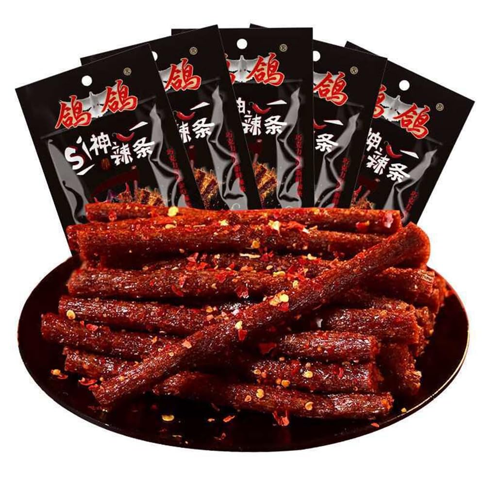 Amazon | 辣条 ラーティアオ 死神辣条 28g/袋*5 爆辛棒 魔鬼辣 爆辛 辛