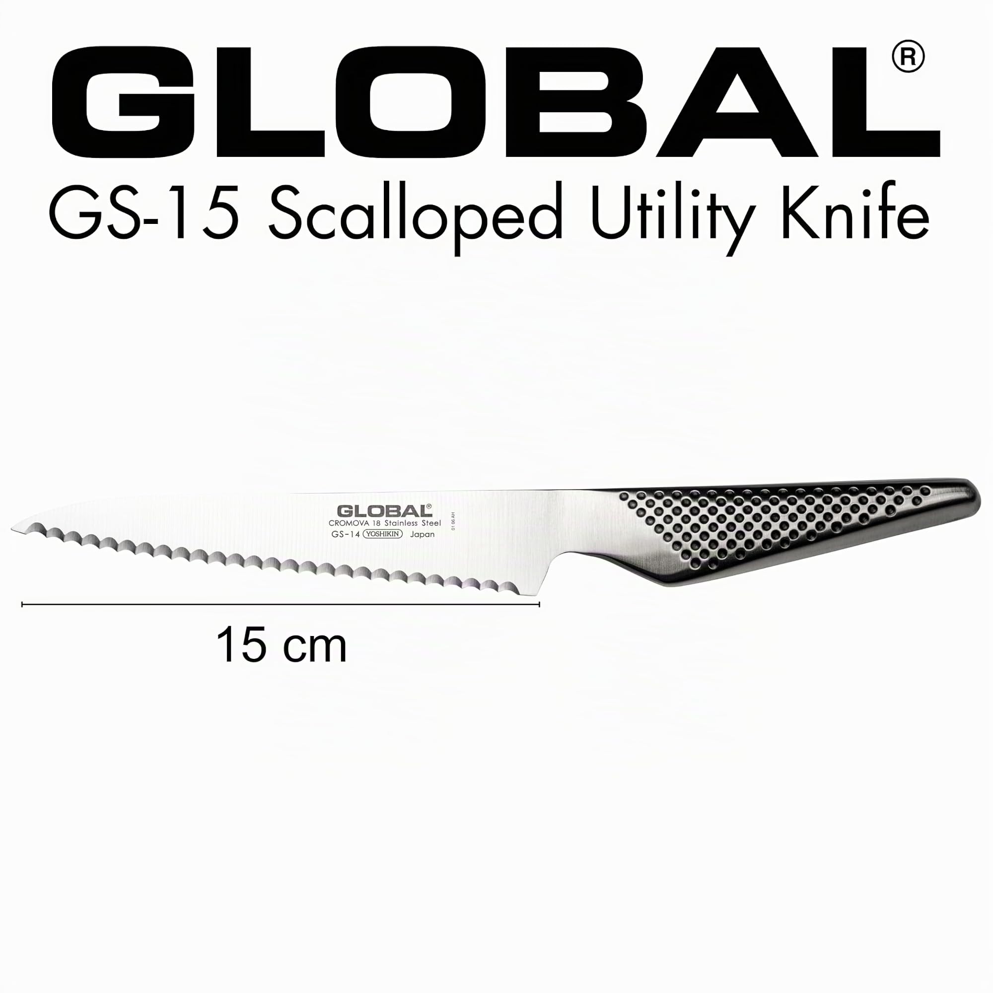 Global GS-14 Brötchenmesser 15 cm