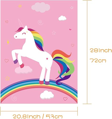 Miniatura 2 de Fepito Juego de fiesta de unicornio, ponle el cuerno al unicornio juego de fiesta de cumpleaños con 24 cuernos para decoraciones de fiesta de