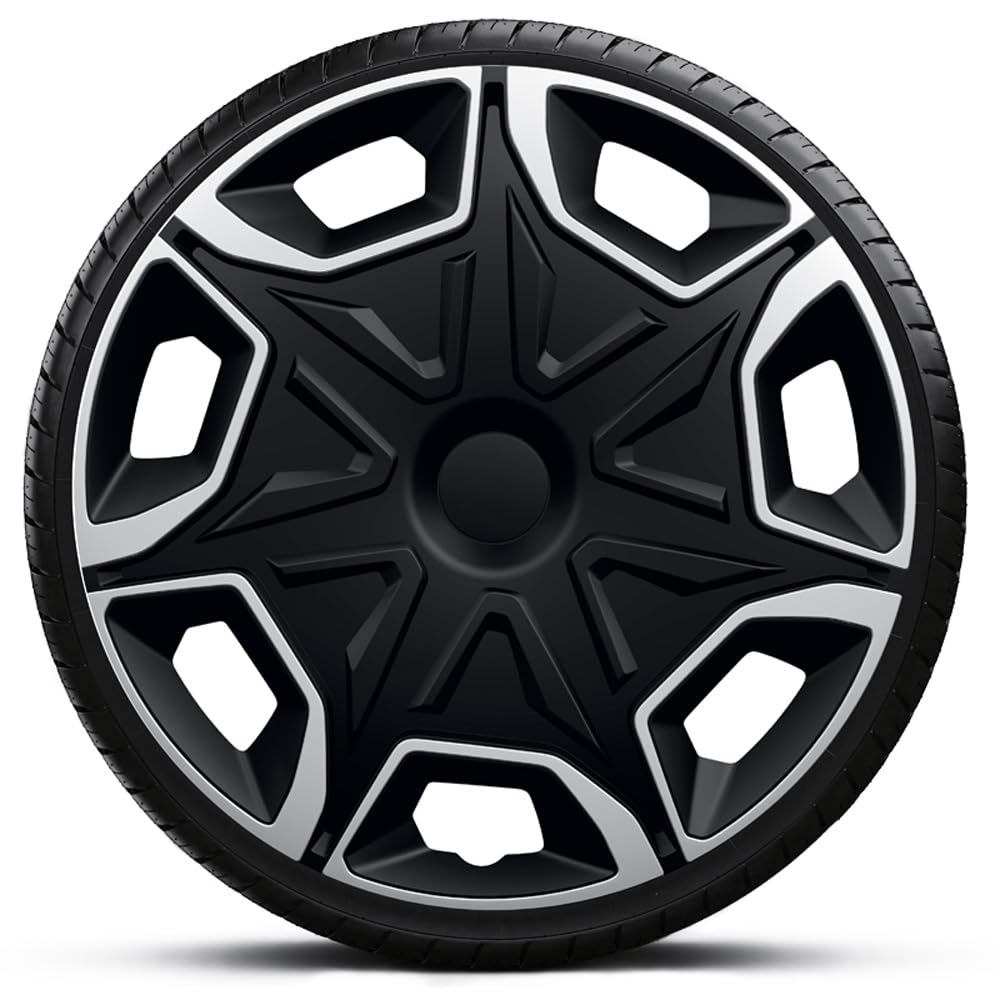 AutoStyle Set di 4 Copricerchi Blade 16 Pollici Argento/Nero