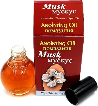 Zuluf Musk Jerusalem Anointing Oil Israel Blessing Oil for Prayer and Healing | Glass Bottle from Holy Land - Religious Gift | 10ml .34 fl. oz. NPER021