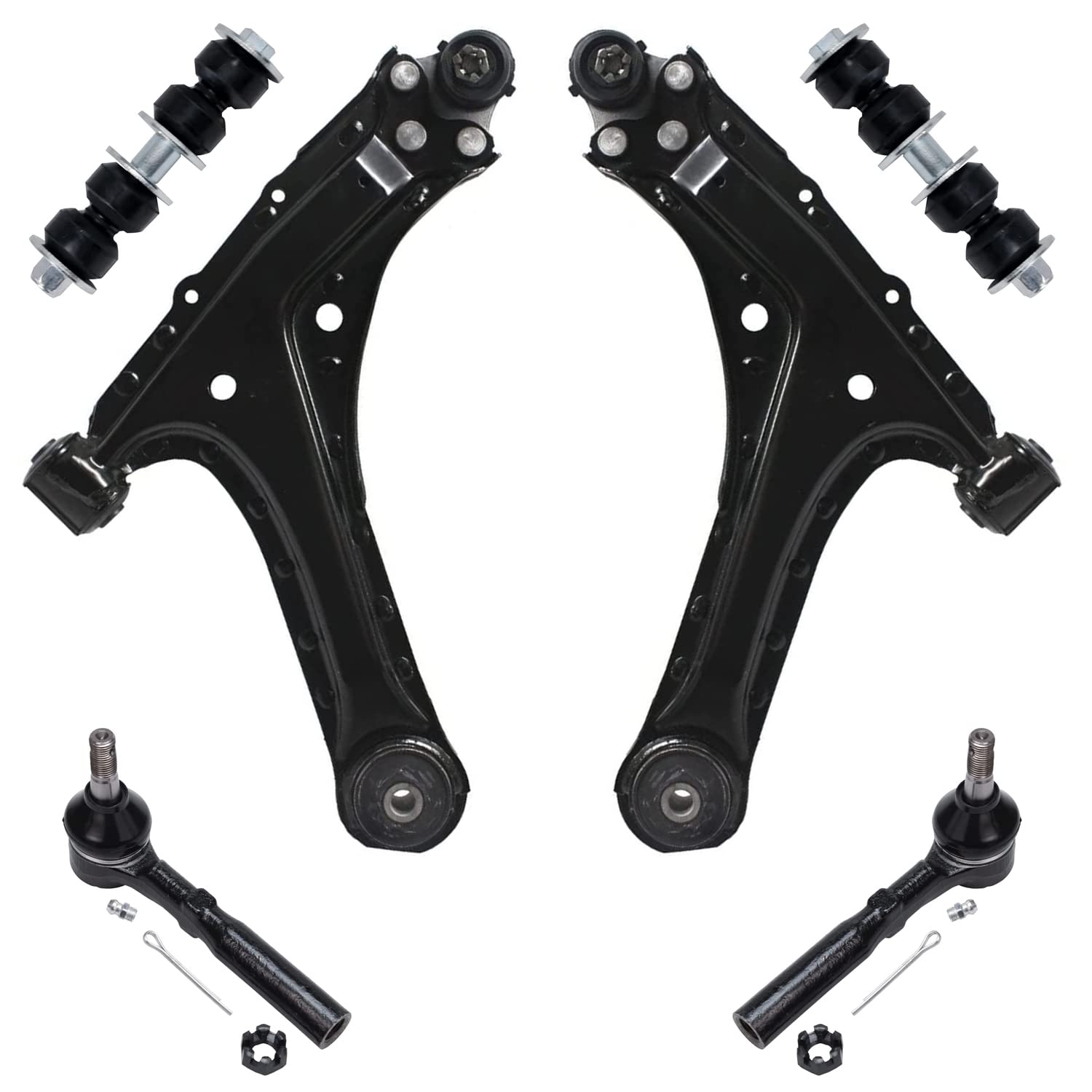 Detroit Axle - 6pc Front End Kit for 95-05 Chevy Cavalier Pontiac Sunfire