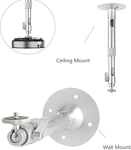 Miniatura 4 de Assome Soporte de techo para proyector, soporte para proyector, soporte de montaje en pared para proyector de video extensible universal con altura
