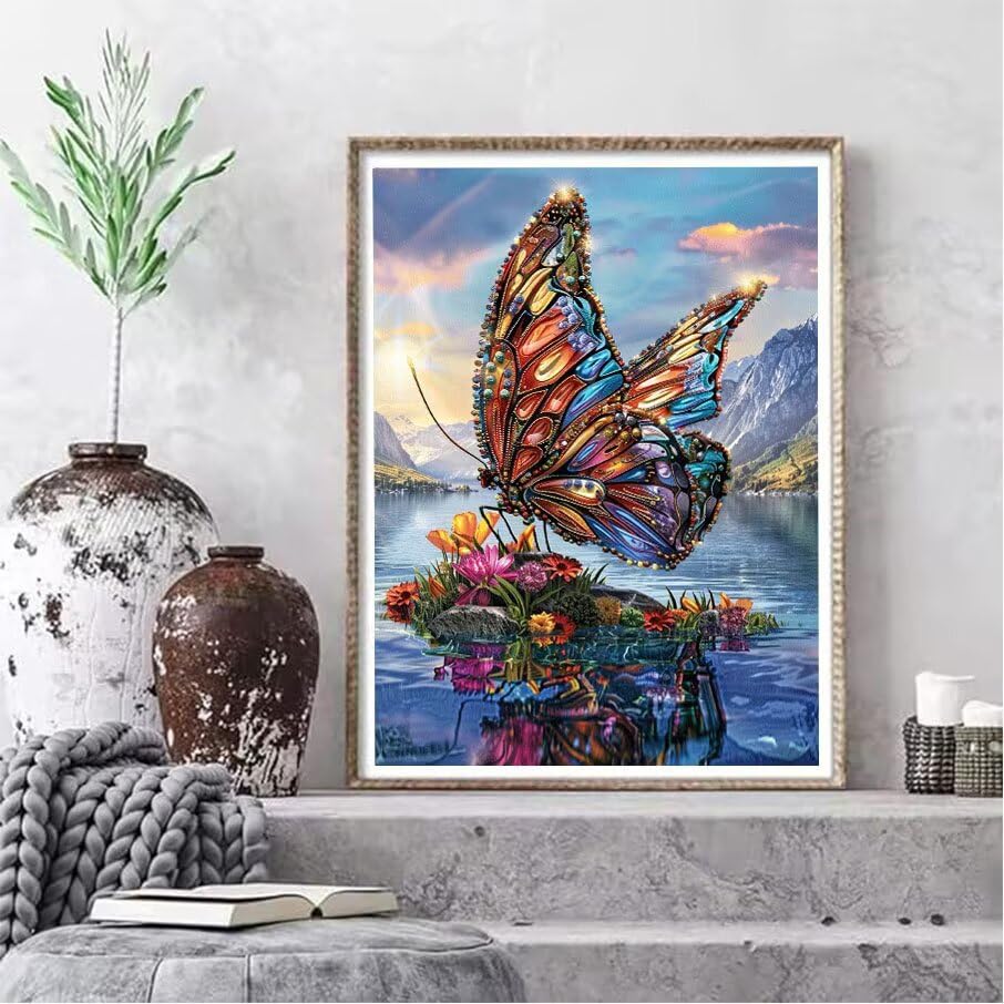 Diamond Painting Papillons 90x120cm | Kit Complet Peinture Diamant 5D - 2
