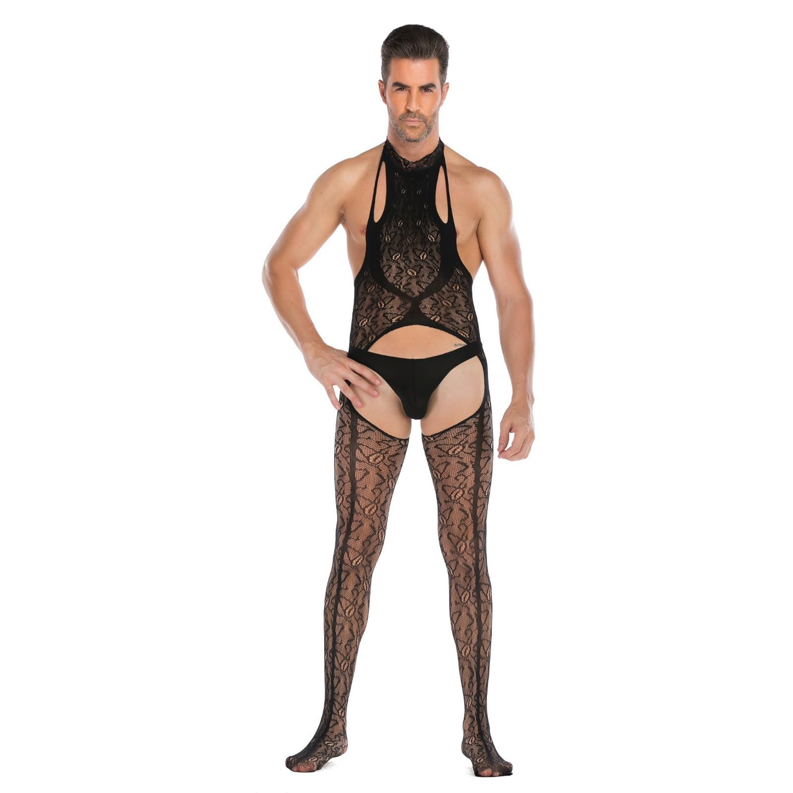 Collant Ouvert Brillant Pour Homme - Crotch Cut Out - Matière Transparente Et Douce - Sous-vêtements Sexy - 12