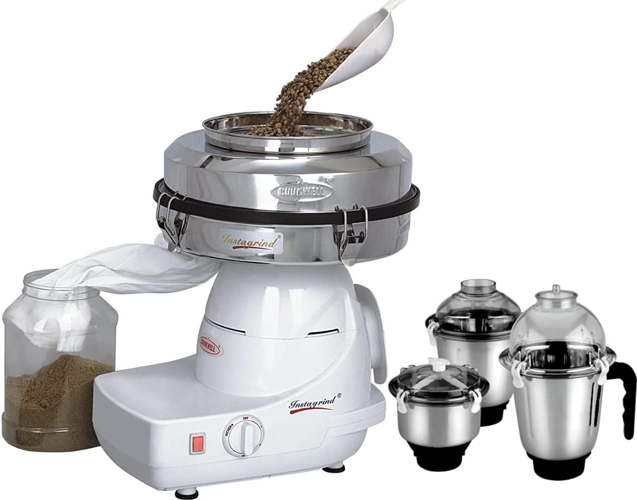 COOKWELL Instagrind Mixer Grinder (1150 Watts), White