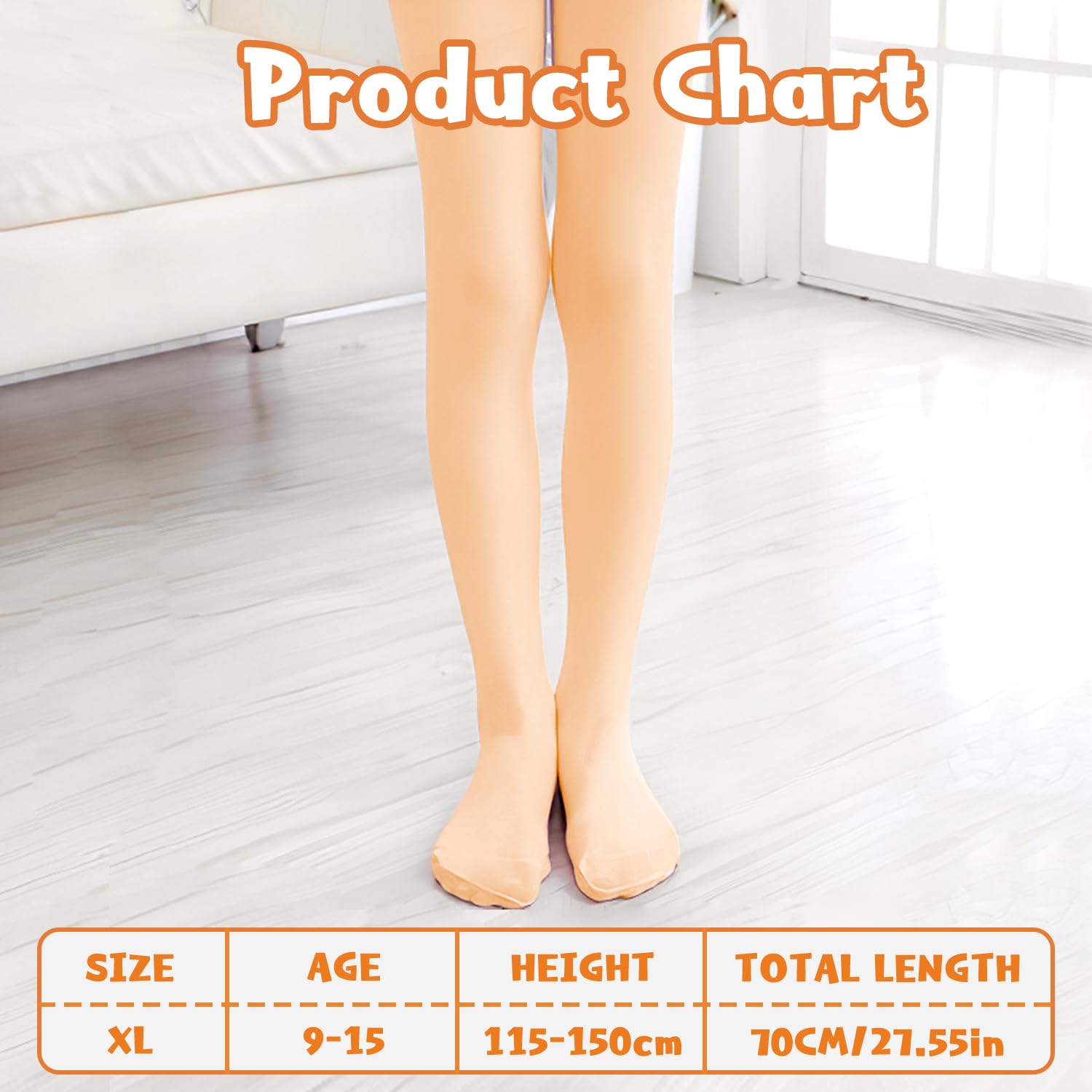 CENCERY Ballet Tights for Girls Convertible Dance Stockings Soft Stretch