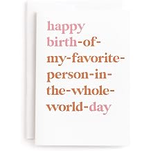 Minted | Greeting Card - Single with Envelope | BIRTHDAY | Happy Day | Independent Artist-Designed with Quality Materials