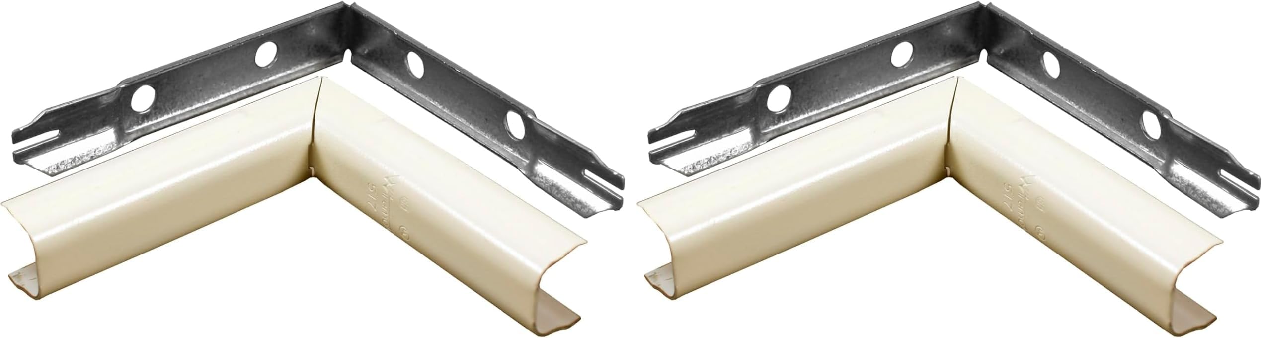 legrand B-7 Metal Raceway Inside Elbow, 1 Count (Pack of 2), Ivory