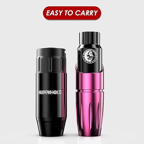 Miniatura 2 de Wormhole Máquina de tatuaje inalámbrica, kit completamente de pistola de tatuaje con fuente de alimentación de batería de tatuaje, 20 agujas de