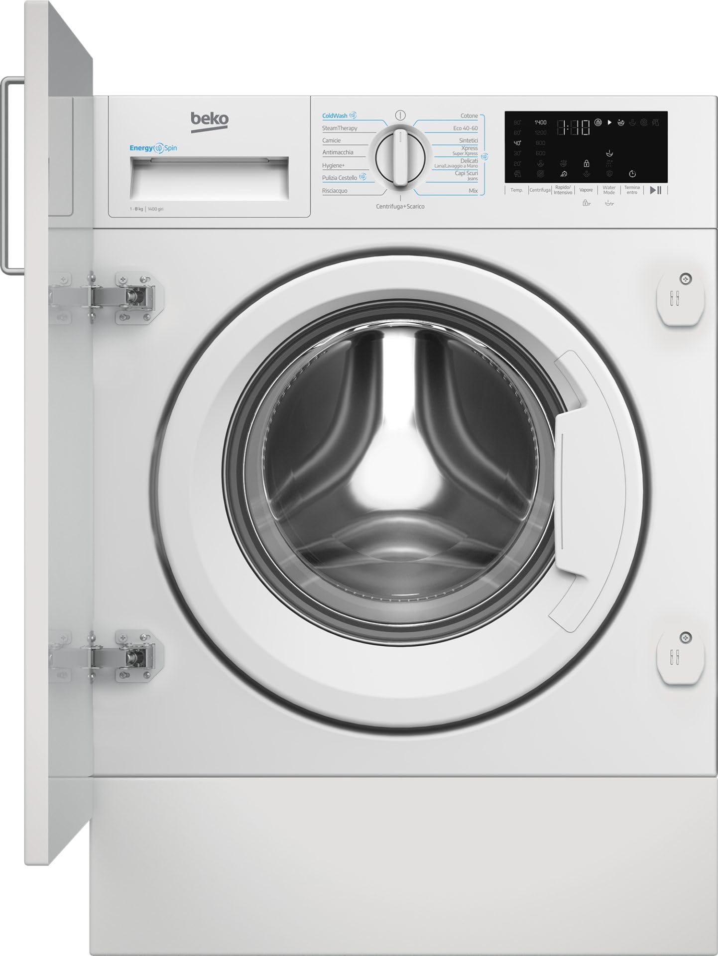 Beko b300 Lavatrice da incasso Capacità 8kg, classe A, colore White, Motore Inverter BPM