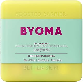 BYOMA Clarifying Starter Kit - Mini Cleanser 30ml, Mini Light Cream 15ml + Mini Clarifying Serum 15ml