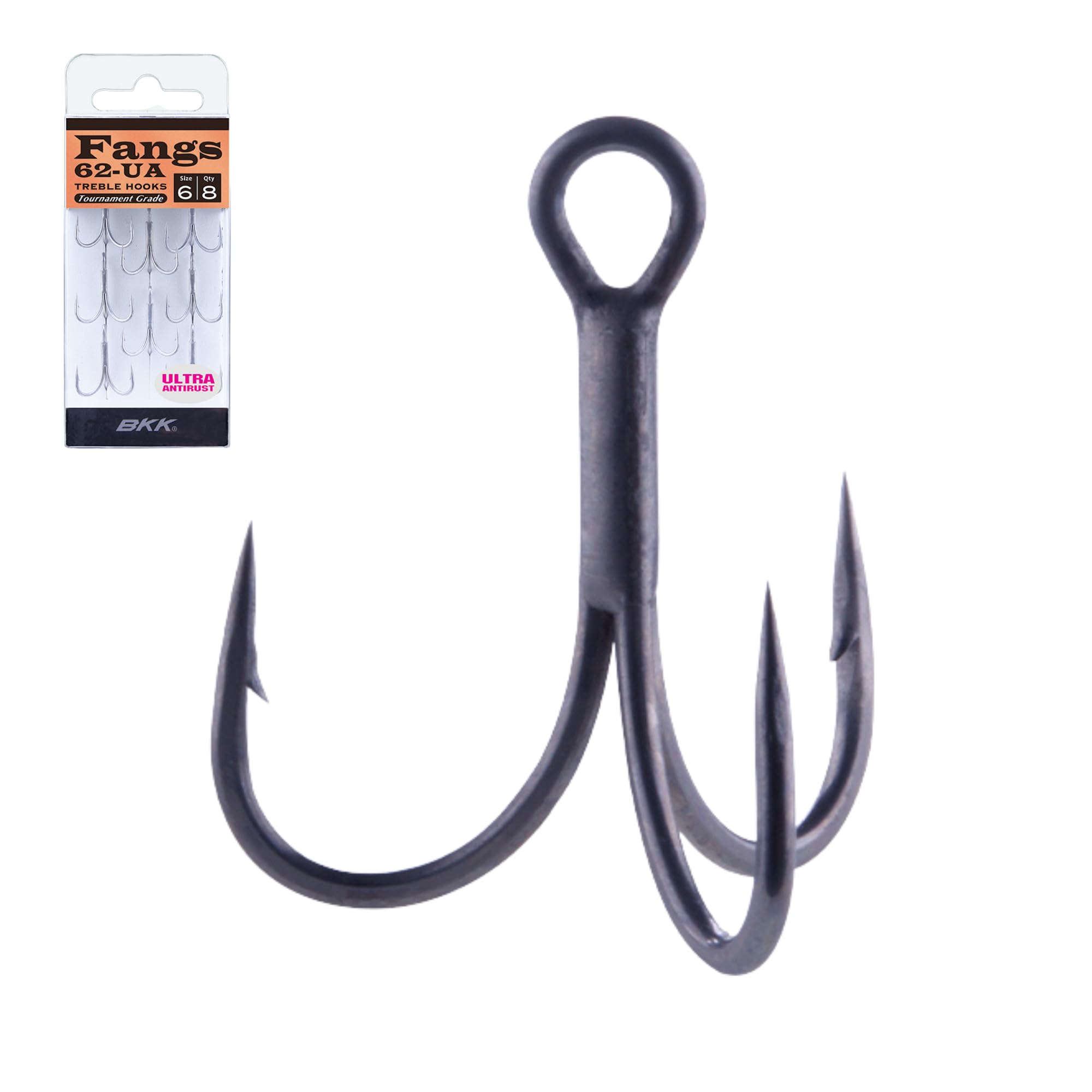 BKK Hooks A-ET-6217 Fangs-62 Ua Size 5# 8 Pack
