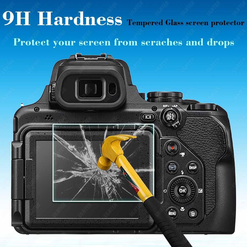 brotect Pellicola Protettiva Vetro per Nikon Coolpix P1000 / P1100 Protezione Schermo [Durezza Estrema 9H, Chiaro