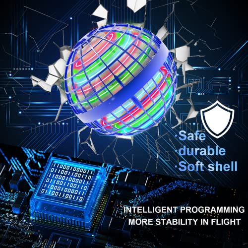 Flying Ball Toys Mini Drone Flying Ball 360 Rotating Magic Controller USB Rechargeable Built-in RGB Lights Magic Flying Toys,Great Surprise and Safe Gift for Kids Outdoor Indoor [2022 Upgraded] - Thumbnail 5