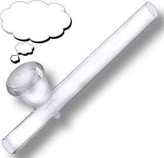 Premium Glass Smoking Bong/Pipe - AC2 Pipe x 1 | 4" (10cm) Handcrafted Portable Tobacco Smoking Pipe with Honeycomb Perc - Trending Durable Design for Smooth Hits by Swiss+