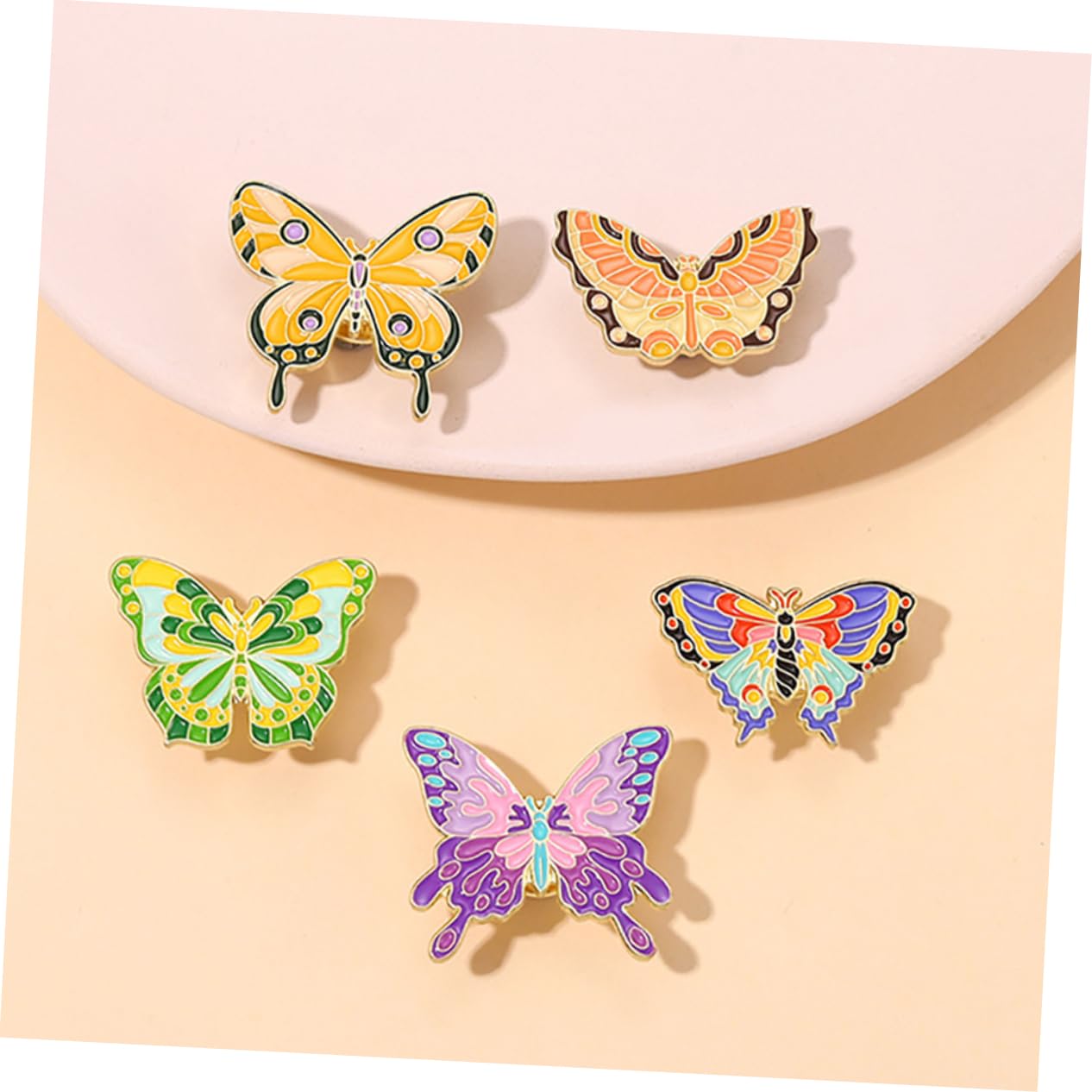 FOMIYES Teiliges Set Cartoon Schmetterlingsbroschen Für Damen Emaille Anstecknadeln Lebendige Farben Für Partys Halloween Valentinstag Weihnachten Robustes Material