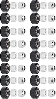 POM Pulley Wheels, Non Rust POM Pulley Wheel Set High Accuracy 48Pcs for 3D Printer(Black Pulley)
