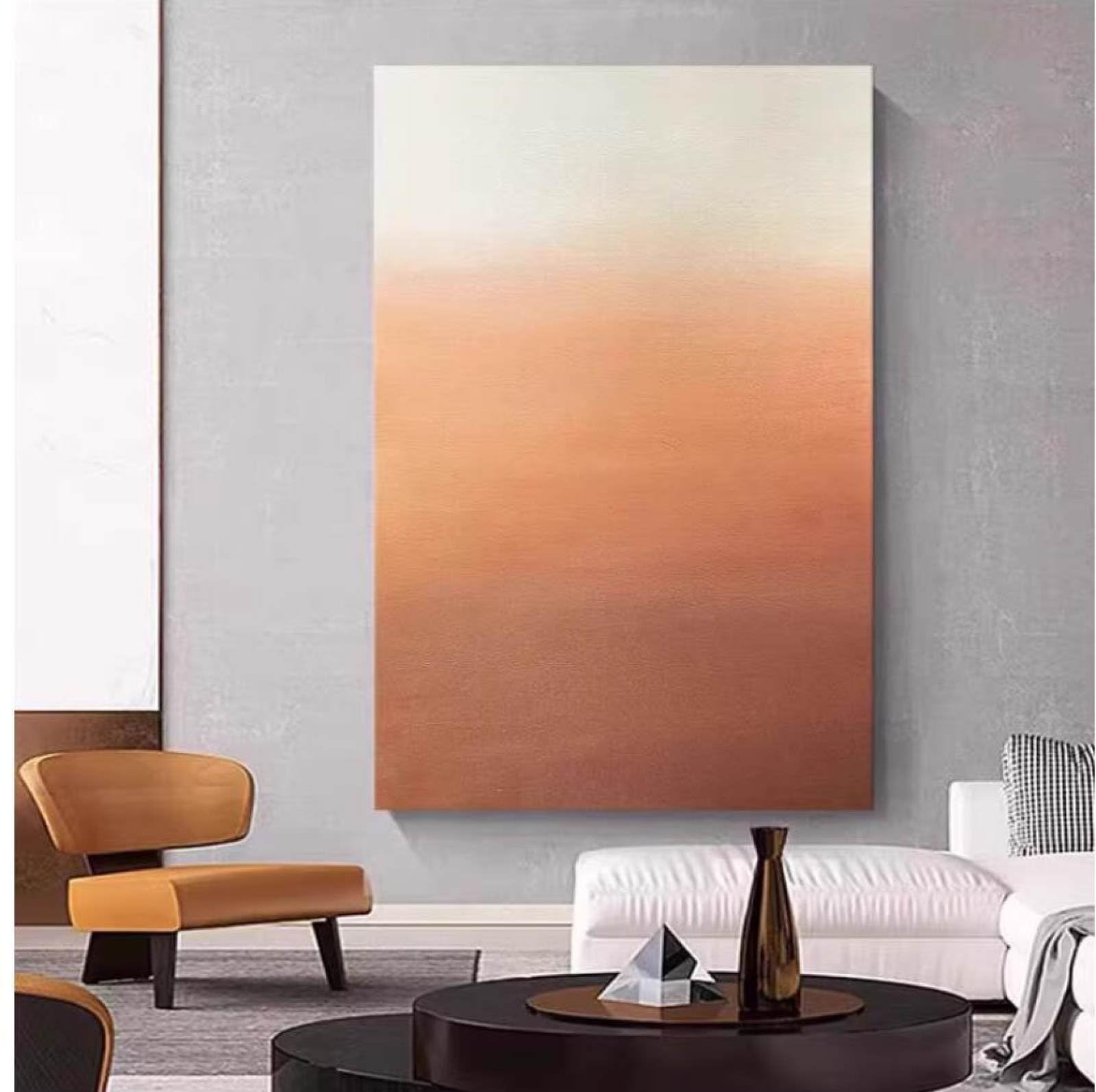 Peinture à l'huile sur toile pour habiller un grand mur vide, art déco abstrait texturé 100 cm