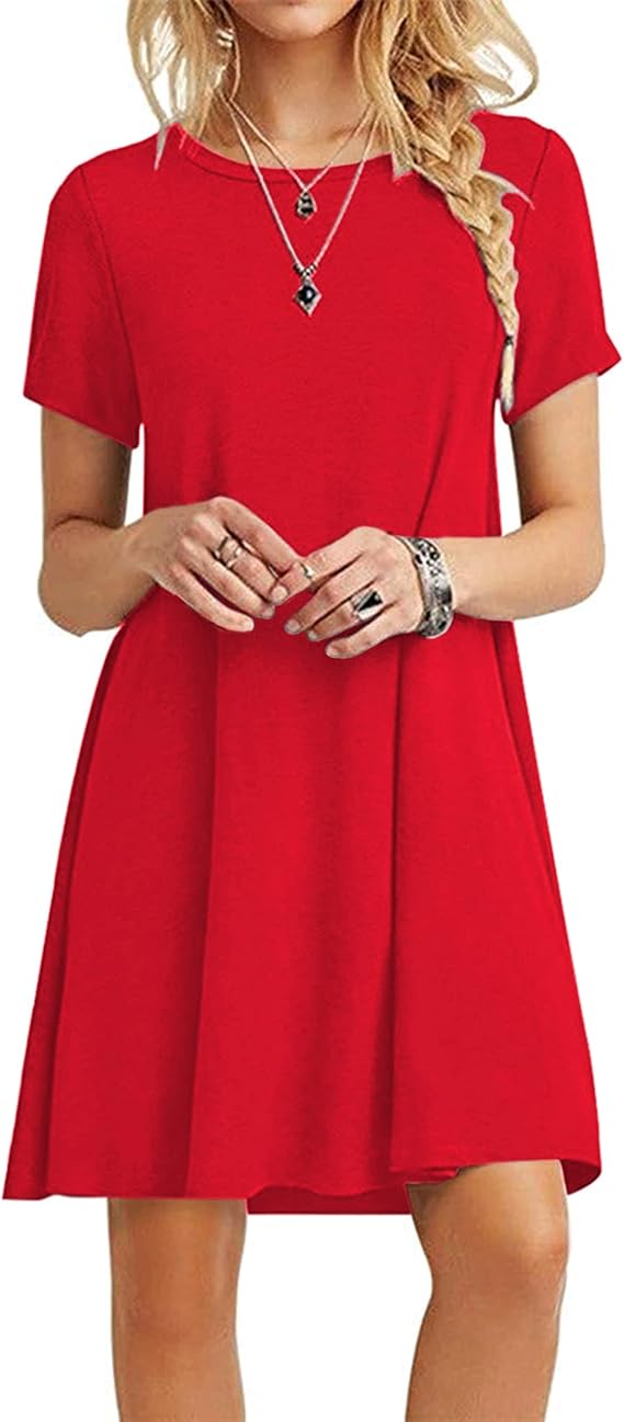 molerani women's casual plain simple t-shirt loose dress Molerani | Dresses | Molerani Womens Casual Plain Simple Tshirt Loose Dress