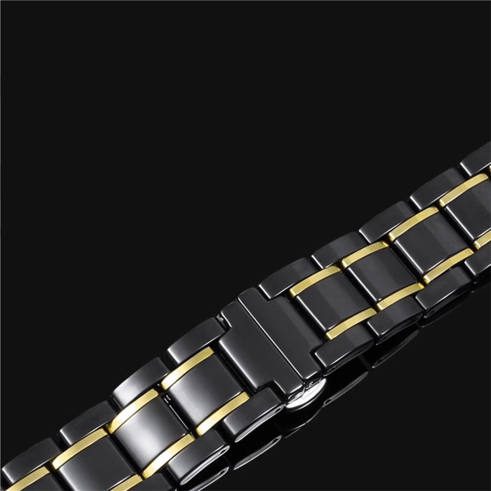 cinturino dell'orologio Classico cinturino in ceramica nero da lavoro unisex 20 mm 22 accessori for polsini sportivi casual
