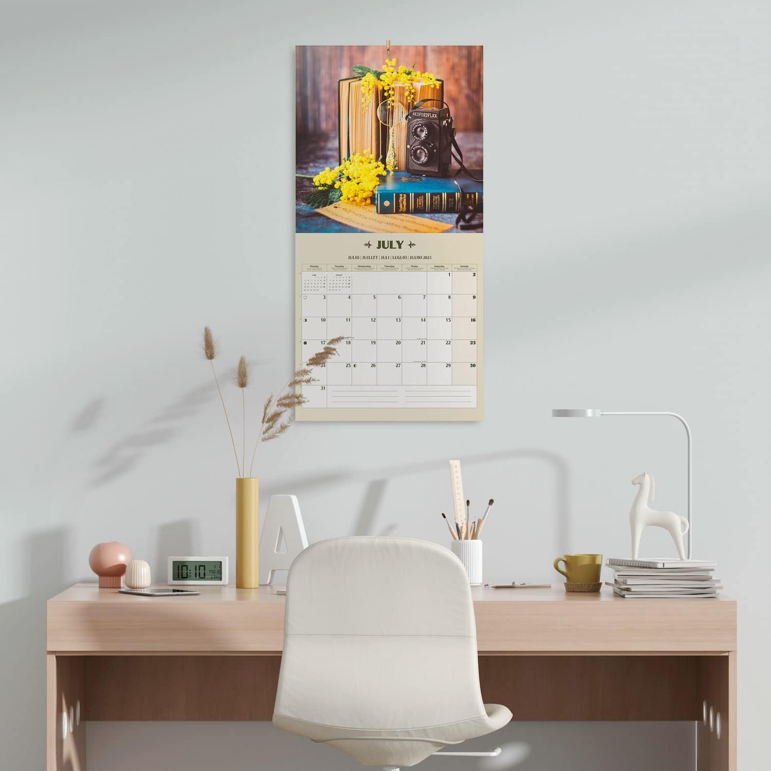 Grupo Erik Vintage Wall Calendar 2023 12' X 12' FSC| 12 Month Planner | Square Wall Calendar 2023 | Family Planner Calendar 2023 | Vintage Calendar 2023 | + 4 Bonus Months