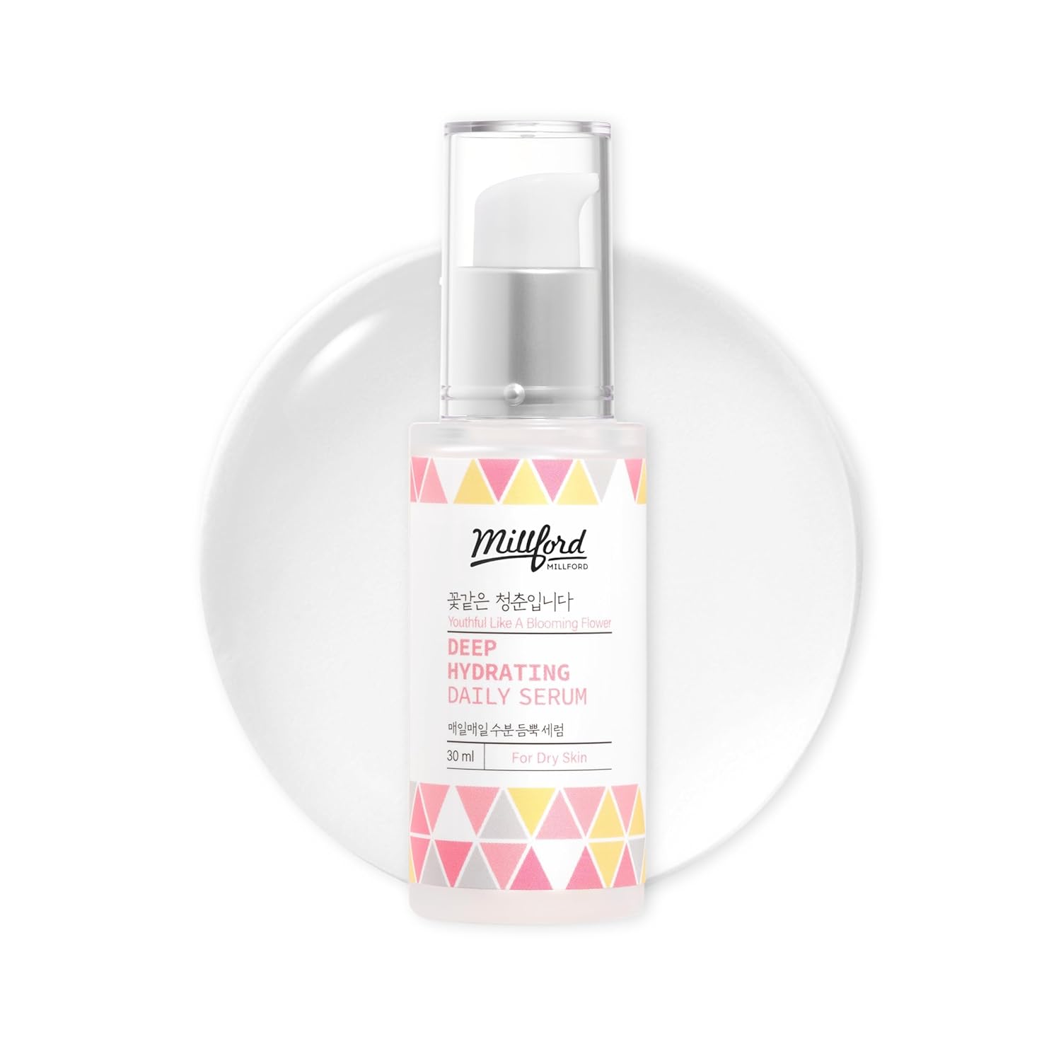 Deep Hydrating Daily Serum 30ml/ 1FL Oz, Deep Moisturizing, Hyaluronic Acid, Alcohol Free, Fragrance Free, pH Balance, Panthenol 10%, Dry Skin, Korean Skincare