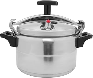 Family Pressure Cooker, 31.7Qt Aluminium Pressure Canner with Explo-sion-proof, Instant Fast Cooking Pot Secure locking System One Hand System (4 Qt)