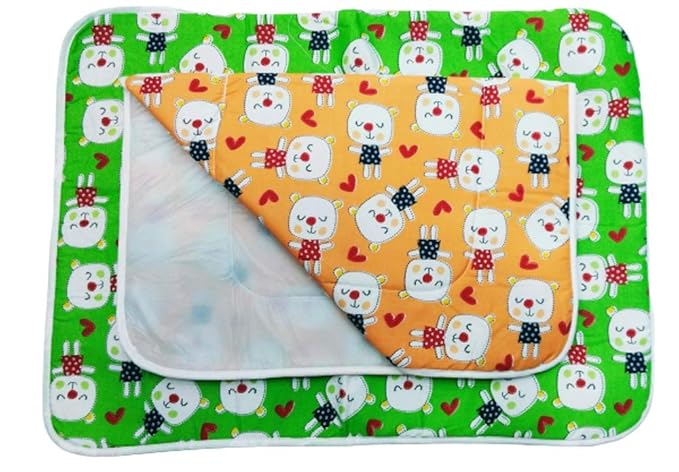 Dazzlia Baby Diaper Changing mat/Bed Protector/Godadi Multi Color (Combo 2)