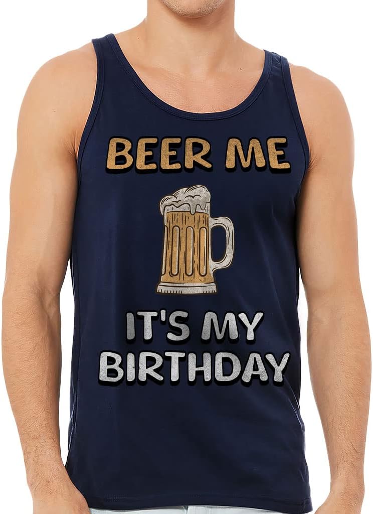 It's My Birthday Tank - Beer Design Workout Tank - Art Jersey Tank